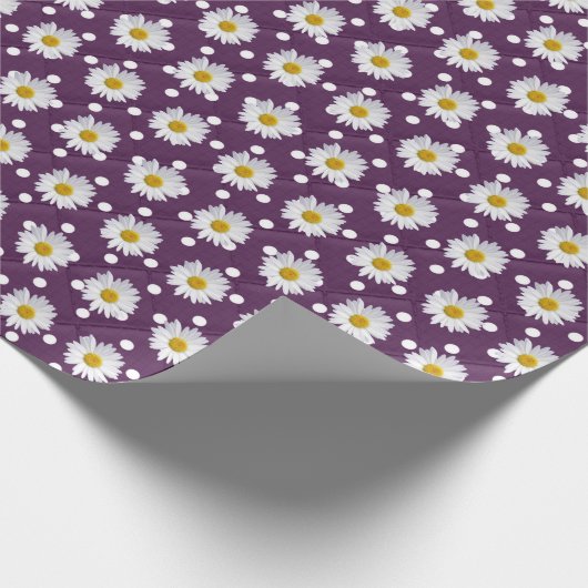 Tageszeitungen zu Polka-Punkten Geschenkpapier (Ecke)