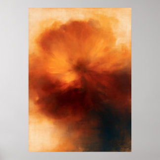 Tagetes Atmosphärische Florale Abstraktion Poster