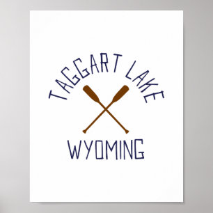 Taggart Lake Wyoming Im Freien Vintage 1 Poster
