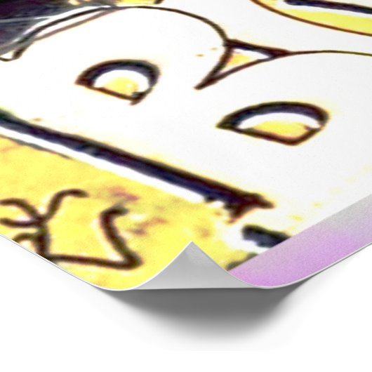 Tagged up Subway Car Poster (Ecke)