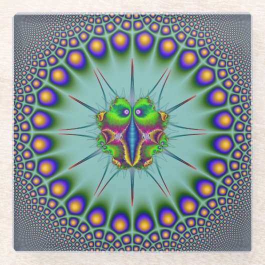 Taggert Bug in 24-Punkte-Rundrahmen Glasuntersetzer (Vorderseite)