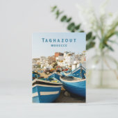Taghazout Marokko Küstenort Postkarte (Stehend Vorderseite)