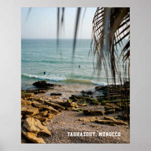 Taghazout Marokko Surfen Ozean Fotografie Poster