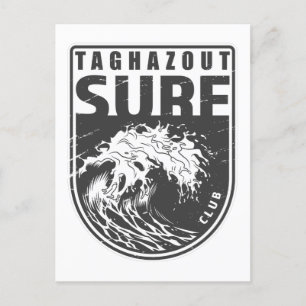 Taghazout Surf Club Marokko Emblem Postkarte