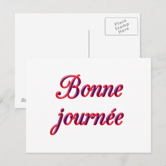 Tagkarte Postkarte (Vorne/Hinten)