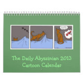 Täglich Abyssinier-Cartoon-Kalender 2013 Kalender (Titelbild)