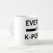 Täglich bin ich K-POPPING! Kaffeetasse (Vorderseite Links)