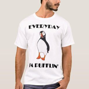 Täglich bin ich Pufflin Papageientaucher-Vogel T-Shirt