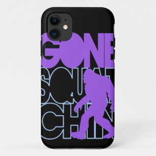 Täglich bin ich Squatchin Schwarzes und Lila Case-Mate iPhone Hülle