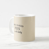 Täglich frisch gebackene Pies Kaffeetasse (Vorderseite Links)