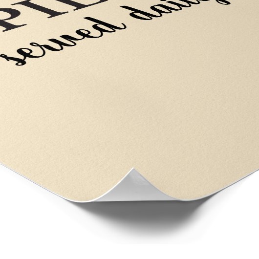 Täglich frisch gebackene Pies Poster (Ecke)