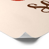 Täglich frisch gebrühter Kaffee Poster (Ecke)