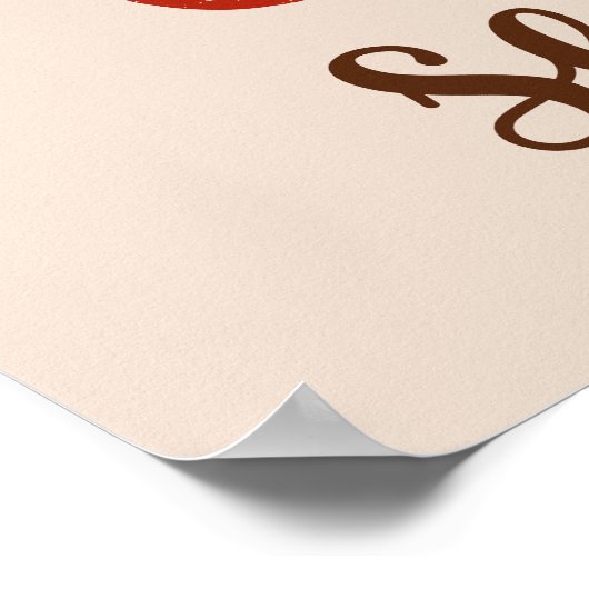 Täglich frisch gebrühter Kaffee Poster (Ecke)