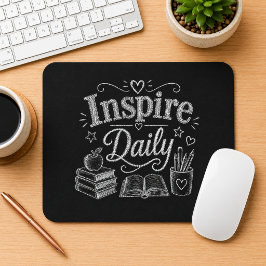 Täglich inspirieren Lehrer Mousepad