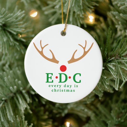 Täglich ist Weihnachten Rund Ornament (Baum)