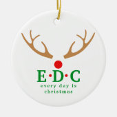 Täglich ist Weihnachten Rund Ornament (Vorne)