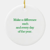 Täglich ist Weihnachten Rund Ornament (Hinten)