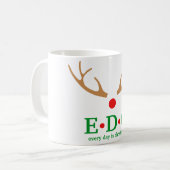 Täglich ist Weihnachten Tasse (Vorderseite Links)