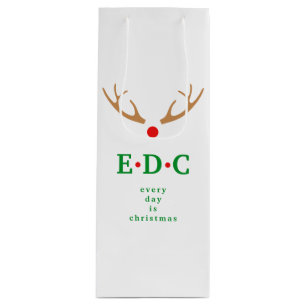 Täglich ist Weihnachten Wein Geschenktasche Geschenktüte Für Weinflaschen