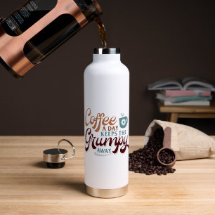 Täglich Kaffee als Geschenk für Kaffeeliebhaber  Trinkflasche