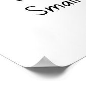 Täglich kleine Schritte - Motivierend Poster (Ecke)