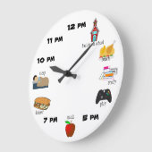 täglich pm große wanduhr (Winkel)