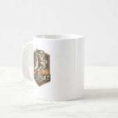 Täglich ranklotzen Basketball-Motivations-Kaffeeta Kaffeetasse (Vorderseite Links)
