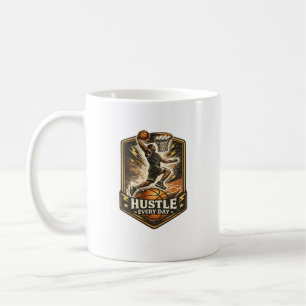 Täglich ranklotzen Basketball-Motivations-Kaffeeta Kaffeetasse
