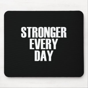 Täglich stärker - Motivierend Gymnastikpreis Mousepad
