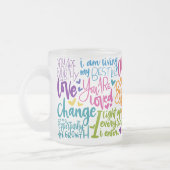 Tägliche Affirmation Mattglastasse (Links)
