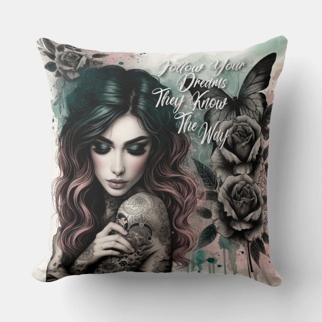 Tägliche Affirmation von Frauen Kissen (Vorderseite)