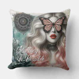 Tägliche Affirmation von Frauen Kissen