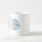 Tägliche Affirmation, Wähle Freunde Humor Kaffeetasse (Vorderseite Links)