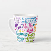 Tägliche Affirmationen Milchtasse (Linke Ecke)