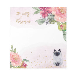 Tägliche Aktivitätsmitteilungen von Siamese Cat Il Notizblock