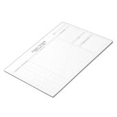 Tägliche Aufgaben Hinweis Notizblock (angewinkelt)