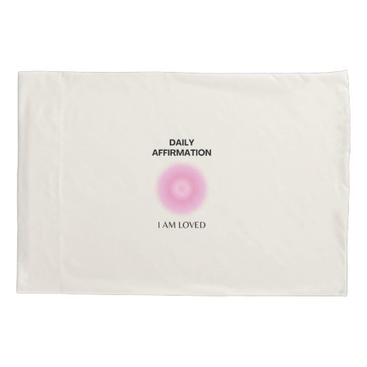 Tägliche Bejahung, positive Bejahung, spirituelle Kissenbezug (Rückseite)