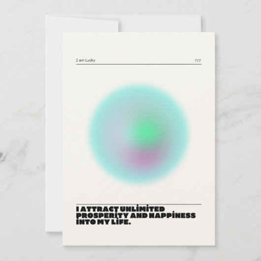 tägliche Bestätigung Einladung (Vorderseite)