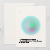 tägliche Bestätigung Einladung (Vorne/Hinten)