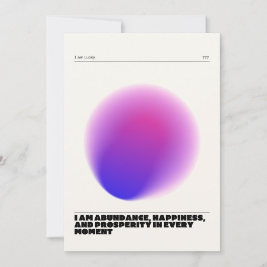 tägliche Bestätigung Einladung (Vorderseite)