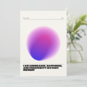 tägliche Bestätigung Einladung (Stehend Vorderseite)