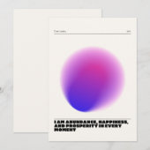 tägliche Bestätigung Einladung (Vorne/Hinten)