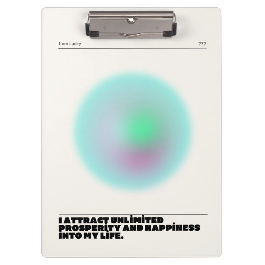 tägliche Bestätigung Klemmbrett (Vorderseite)