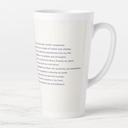 tägliche Bestätigung Milchtasse (Rechts)