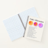 tägliche Bestätigung Notizblock (Innenseite)