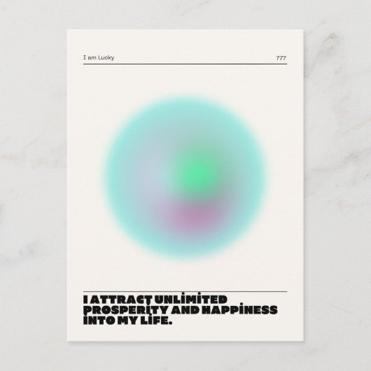 tägliche Bestätigung Postkarte (Vorderseite)