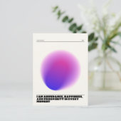 tägliche Bestätigung Postkarte (Stehend Vorderseite)