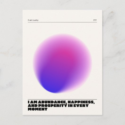 tägliche Bestätigung Postkarte (Vorderseite)