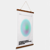 tägliche Bestätigung Wandteppich Mit Holzrahmen (Gewinkelt)