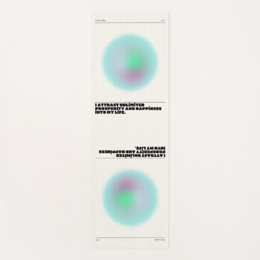 tägliche Bestätigung Yogamatte (Vorderseite)